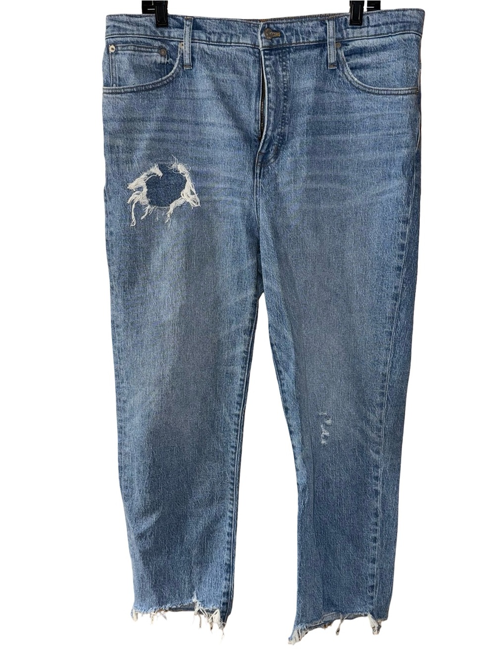 Madewell Classic Straight Jeans Corrie Wash Step-Hem Edition women’s 32 ankle